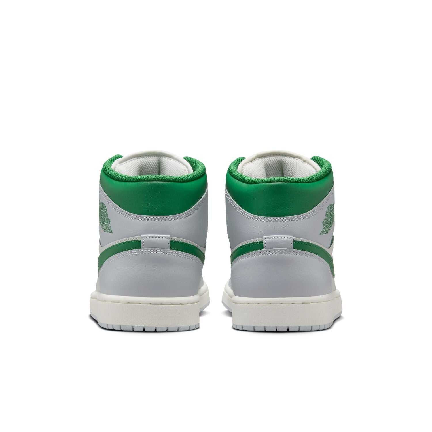 Air Jordan 1 Mid White Pure Platinum Pine Green (GS)