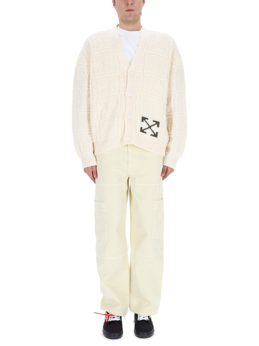 Off-white - Man - Beige - Sweater