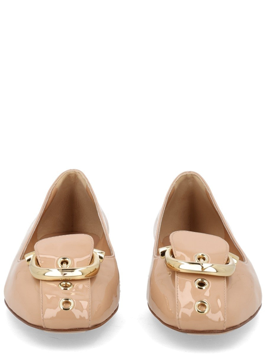 Ferragamo - Woman - Beige - Flat