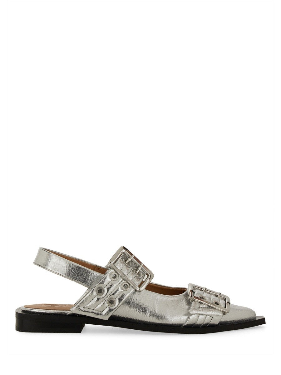 GANNI - Woman - Silver - Flat