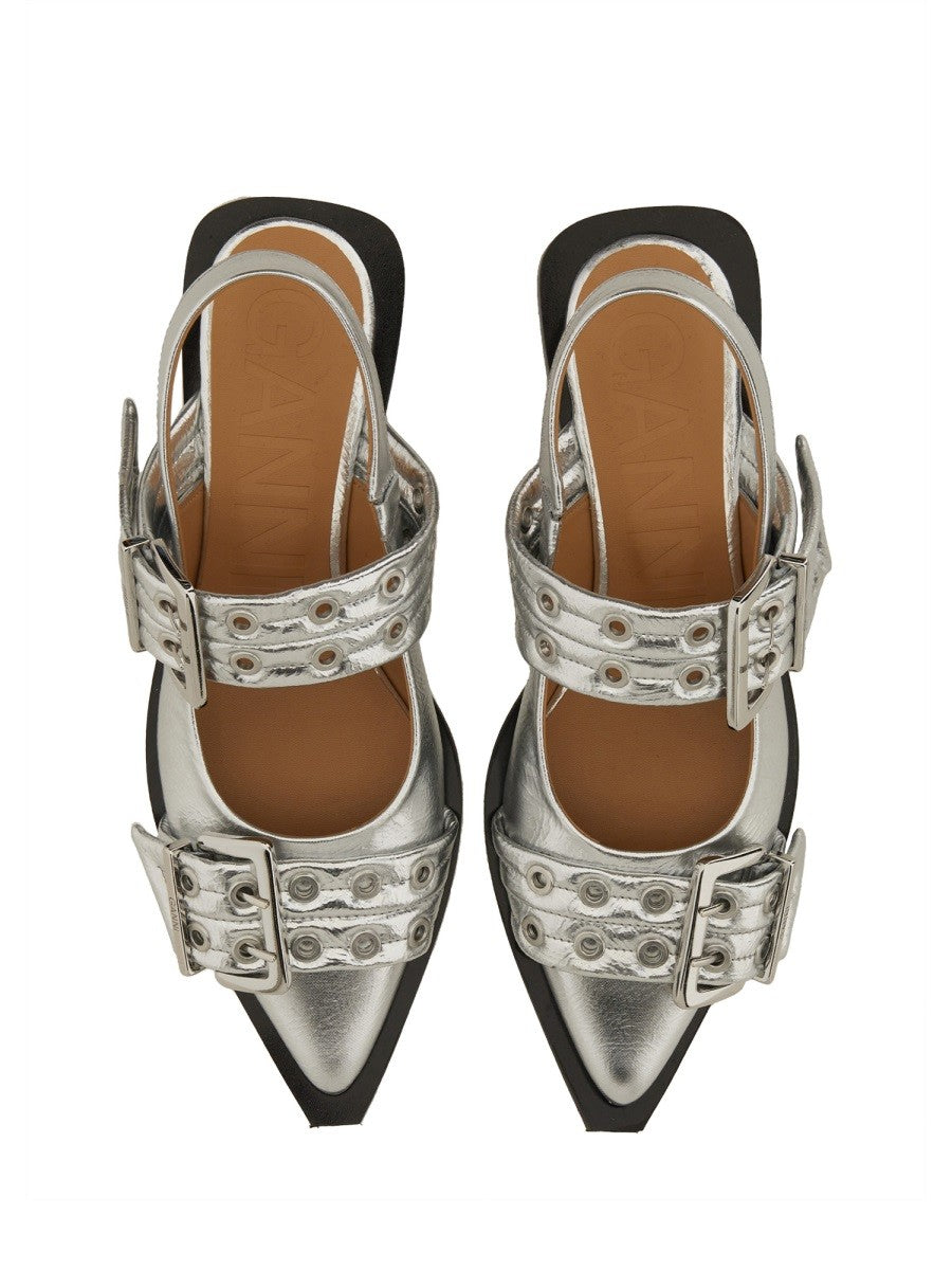 GANNI - Woman - Silver - Flat