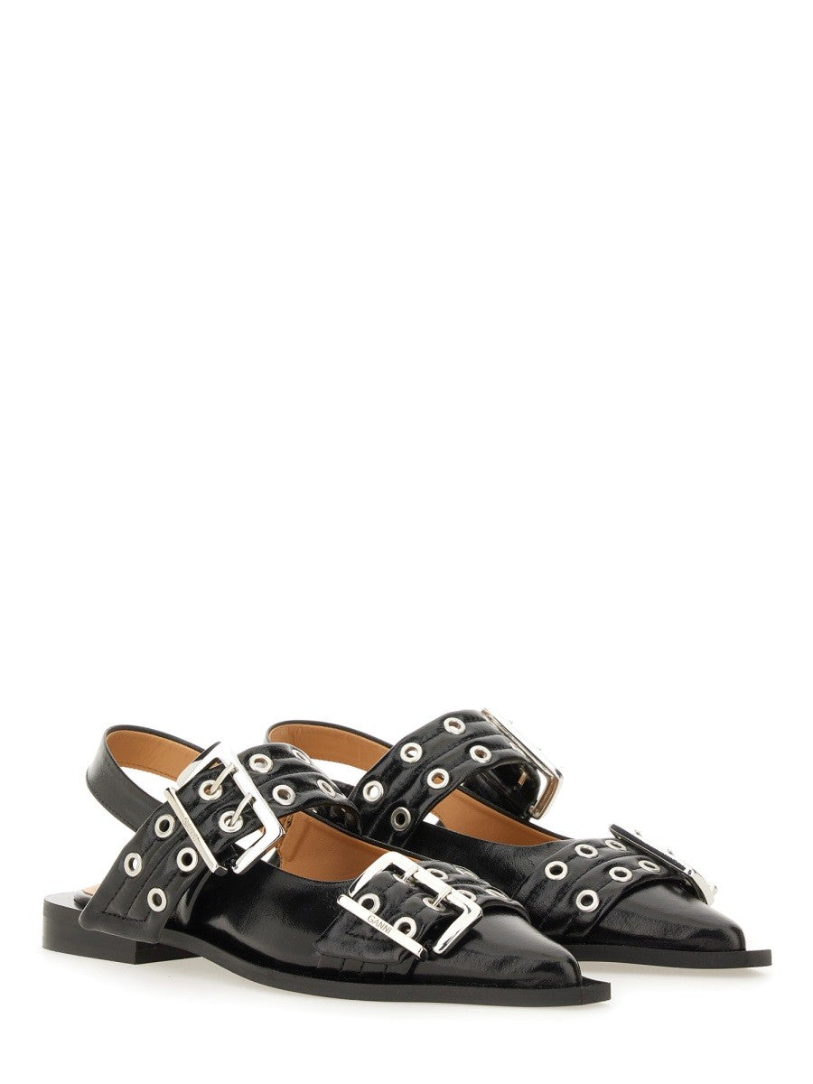 GANNI - Woman - Black - Flat