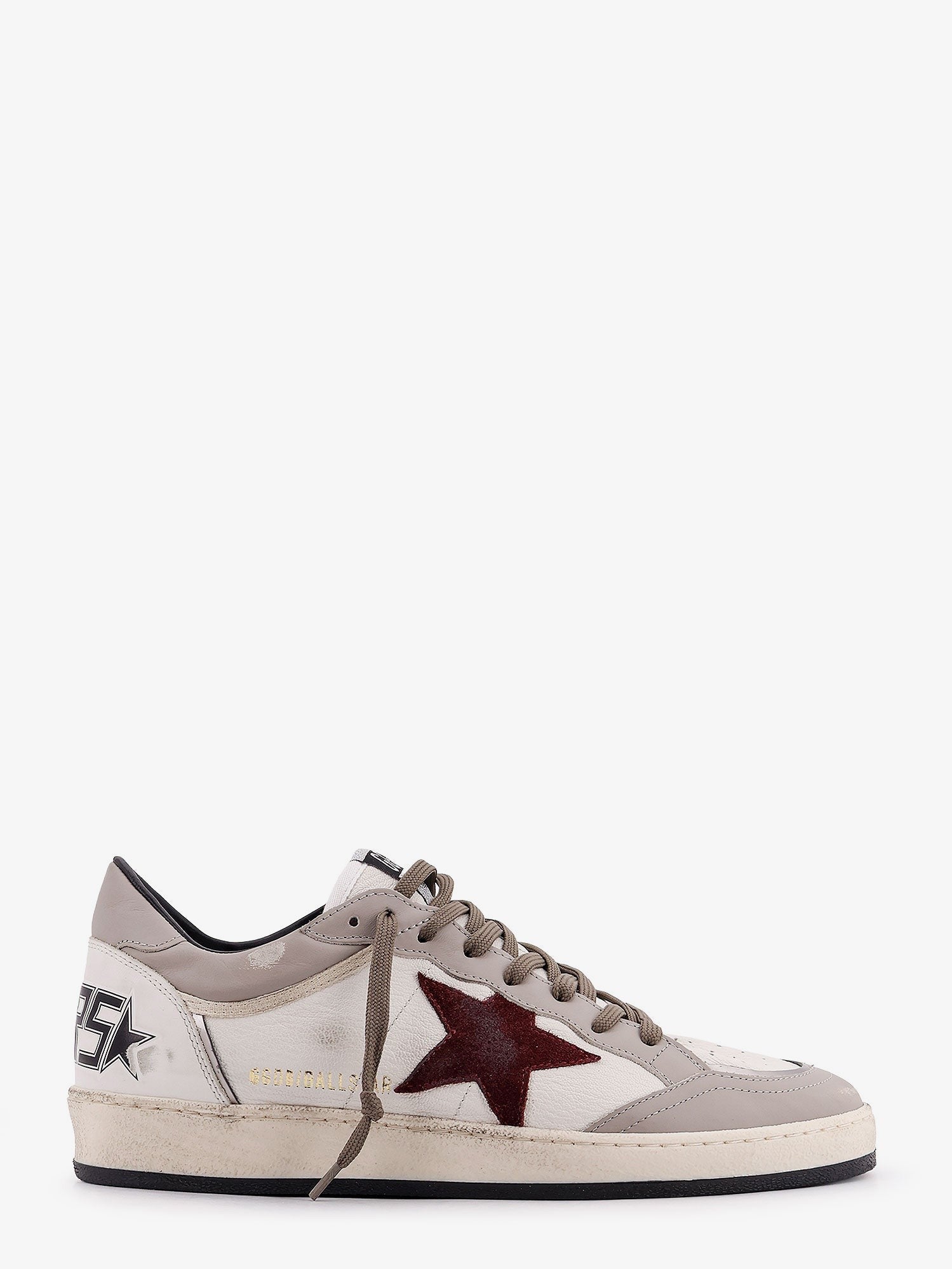 Golden Goose Deluxe Brand - Man - White Dove Bordeaux - Sneaker