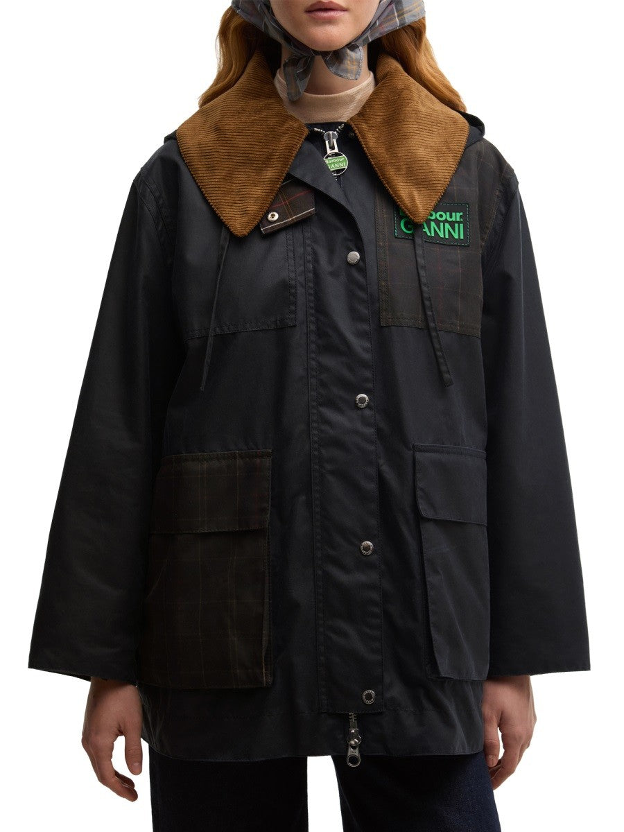 BARBOUR x GANNI - Woman - Blue - Coat