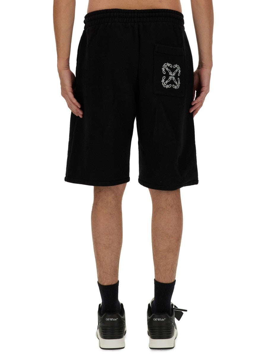 Off-white - Man - Black - Shorts
