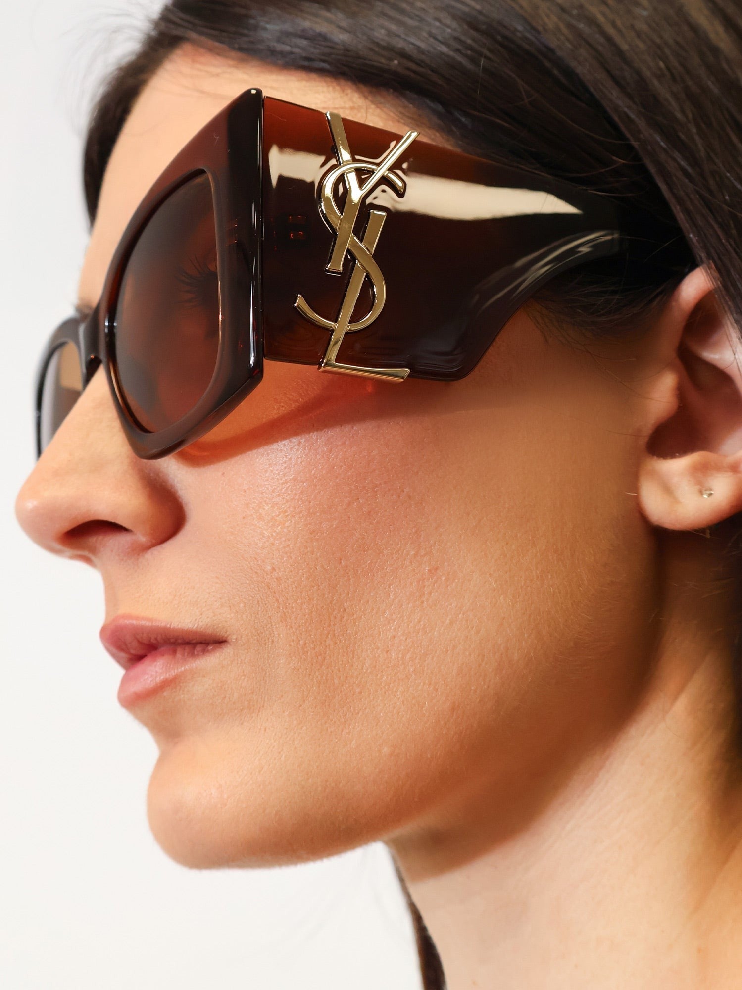 Saint Laurent - Woman - Brown - Sunglasse