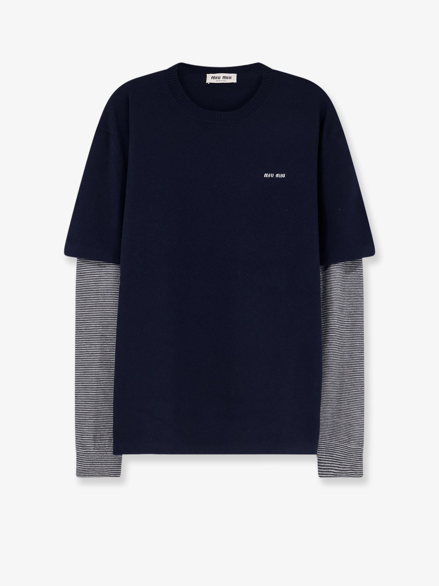 Miu Miu - Woman - Blue - Knit Sweater