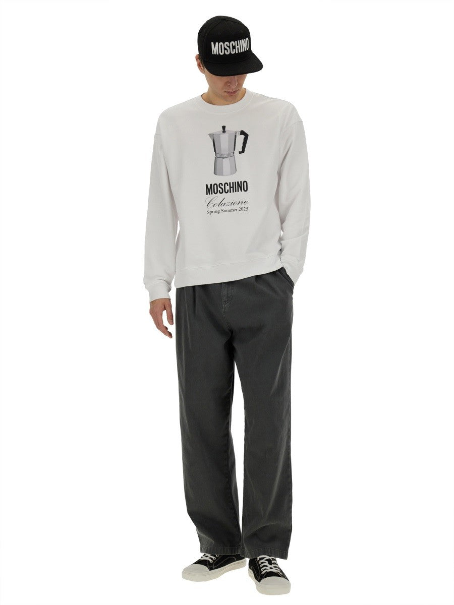 Moschino - Man - White - Sweatshirt
