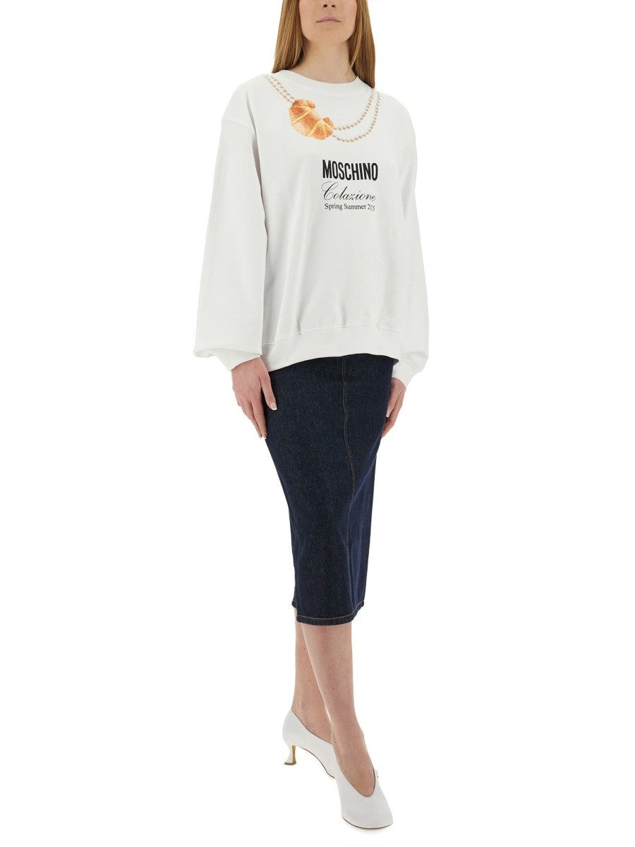 Moschino - Woman - White - Sweatshirt