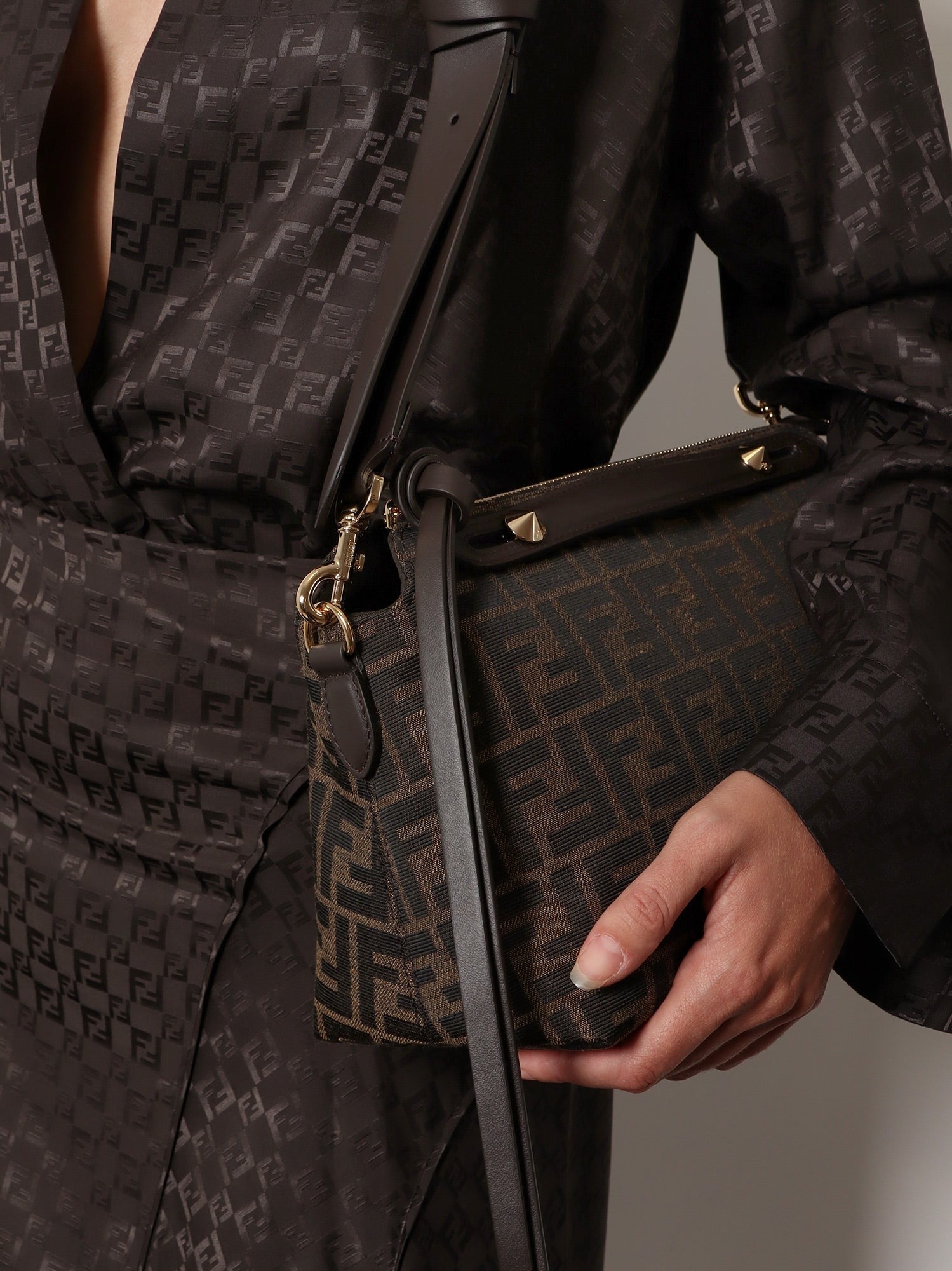 Fendi - Woman - Brown - Crossbody Bag