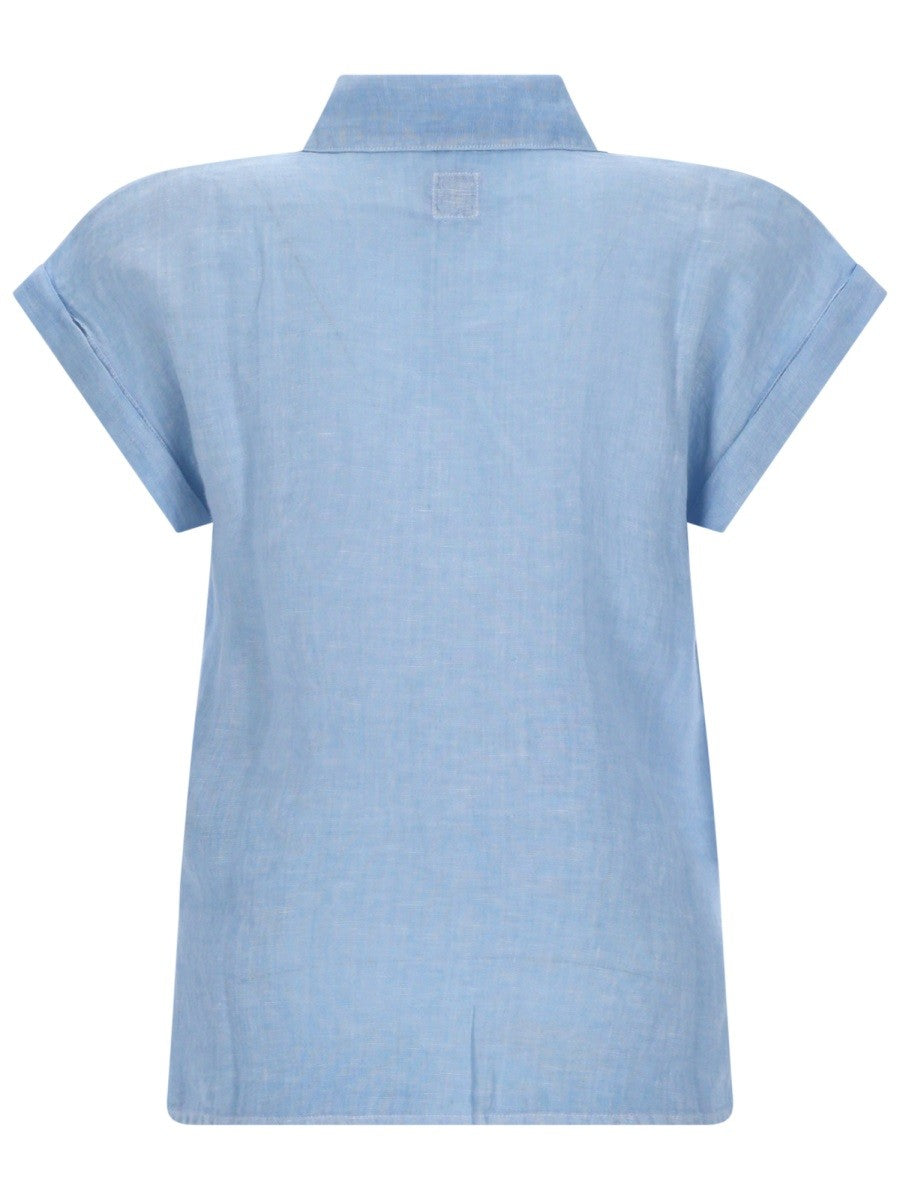 120% LINO - Woman - Blue - Shirt
