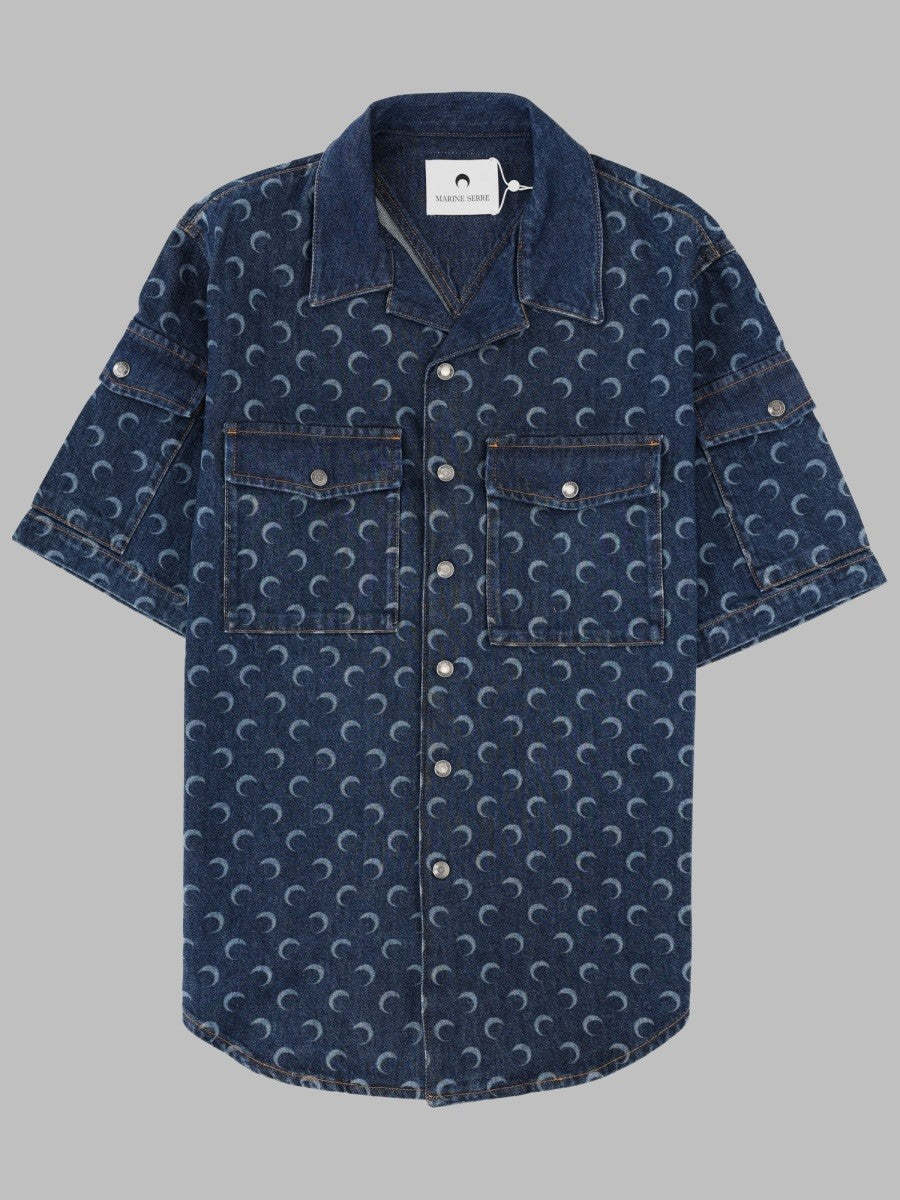 MARINE SERRE - Man - Blue - Shirt