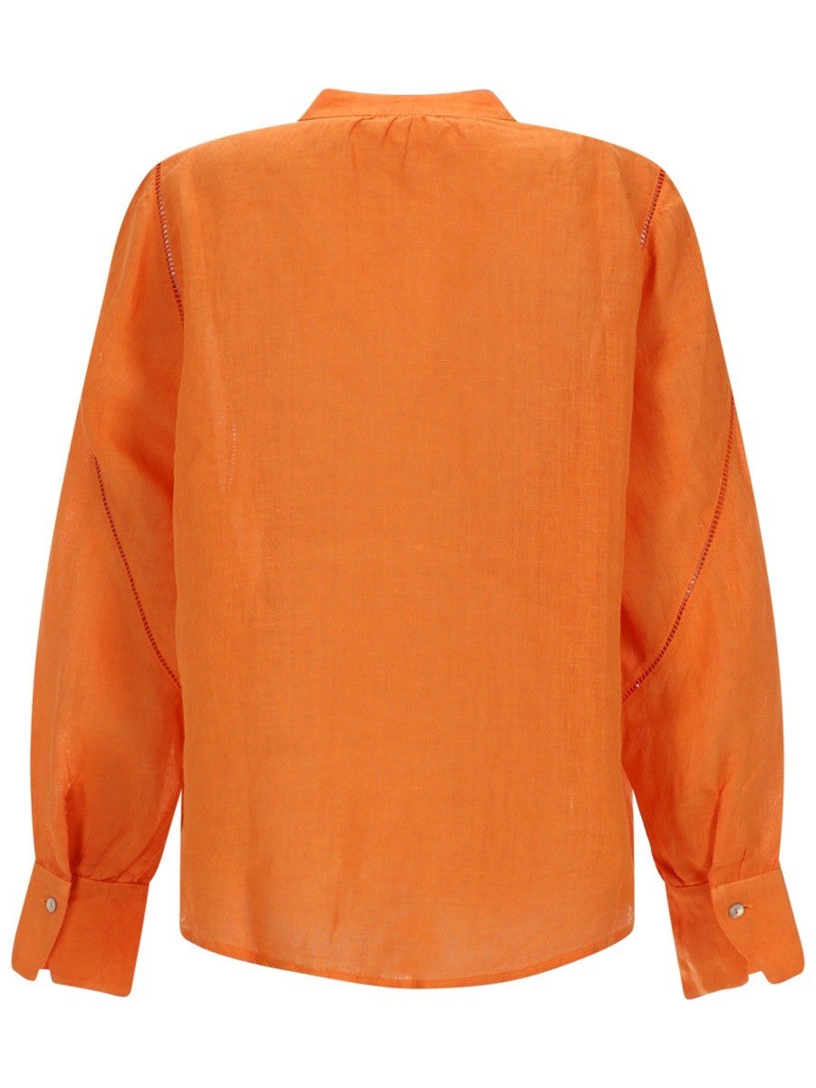 120% LINO - Woman - Orange - Shirt