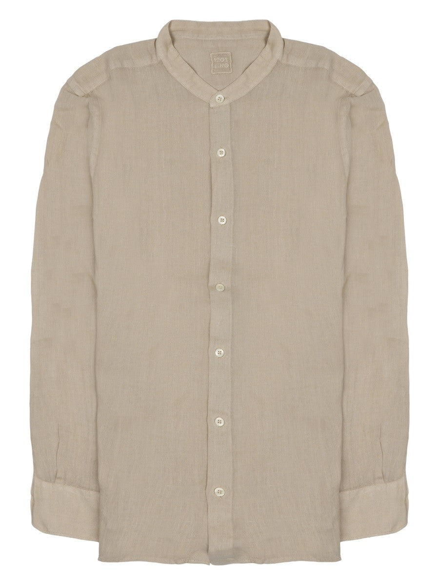 120% LINO - Man - Beige - Shirt