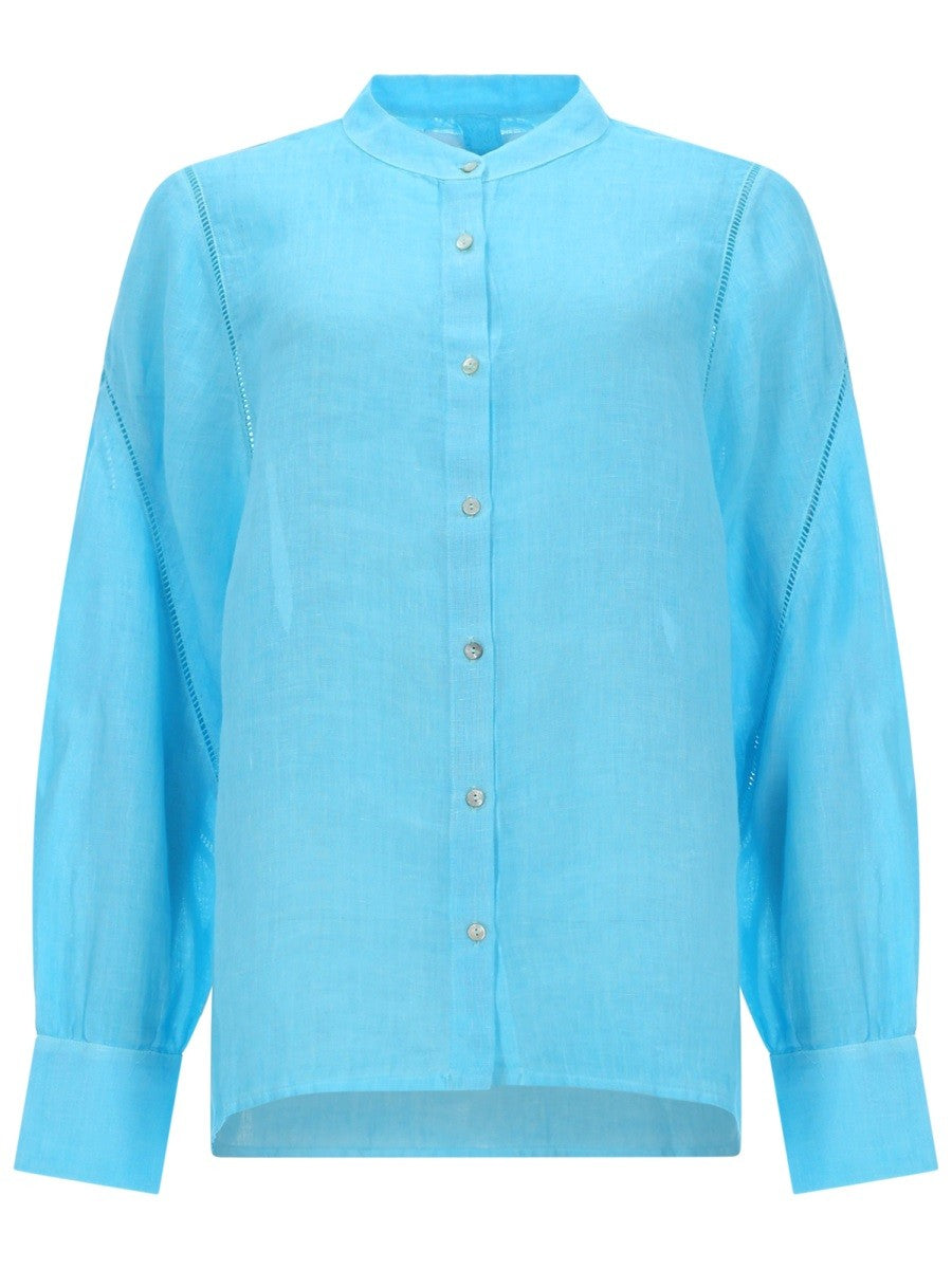 120% LINO - Woman - Blue - Shirt