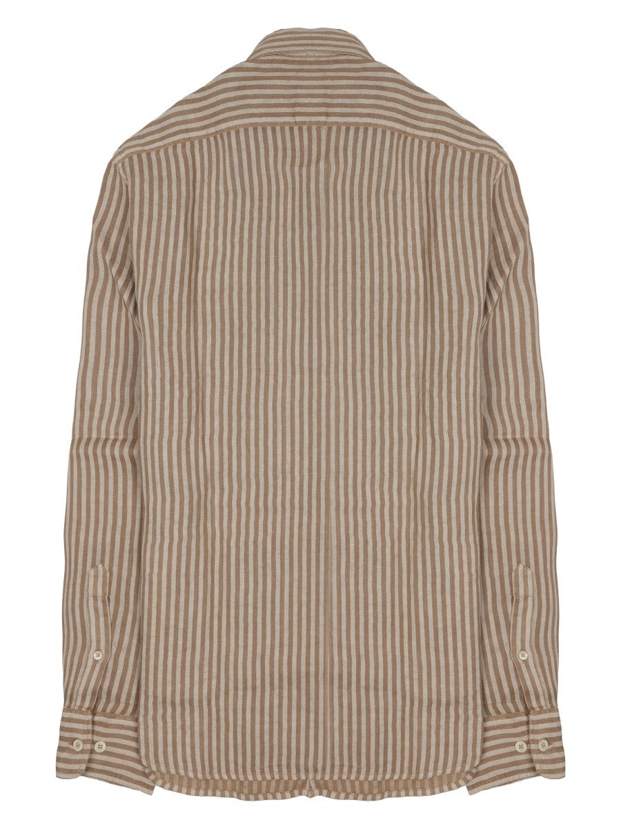 120% LINO - Man - Beige - Shirt