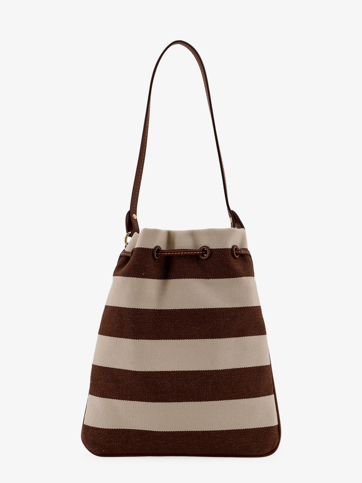 Miu Miu - Woman - Cacao/Naturale - Bucket Bag