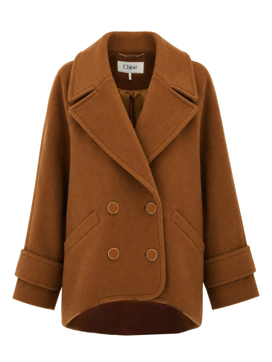 CHLOÉ - Woman - Beige - Coat