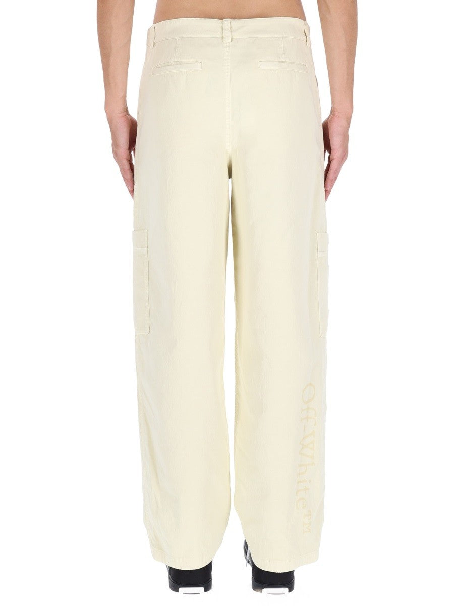 Off-white - Man - Beige - Pants