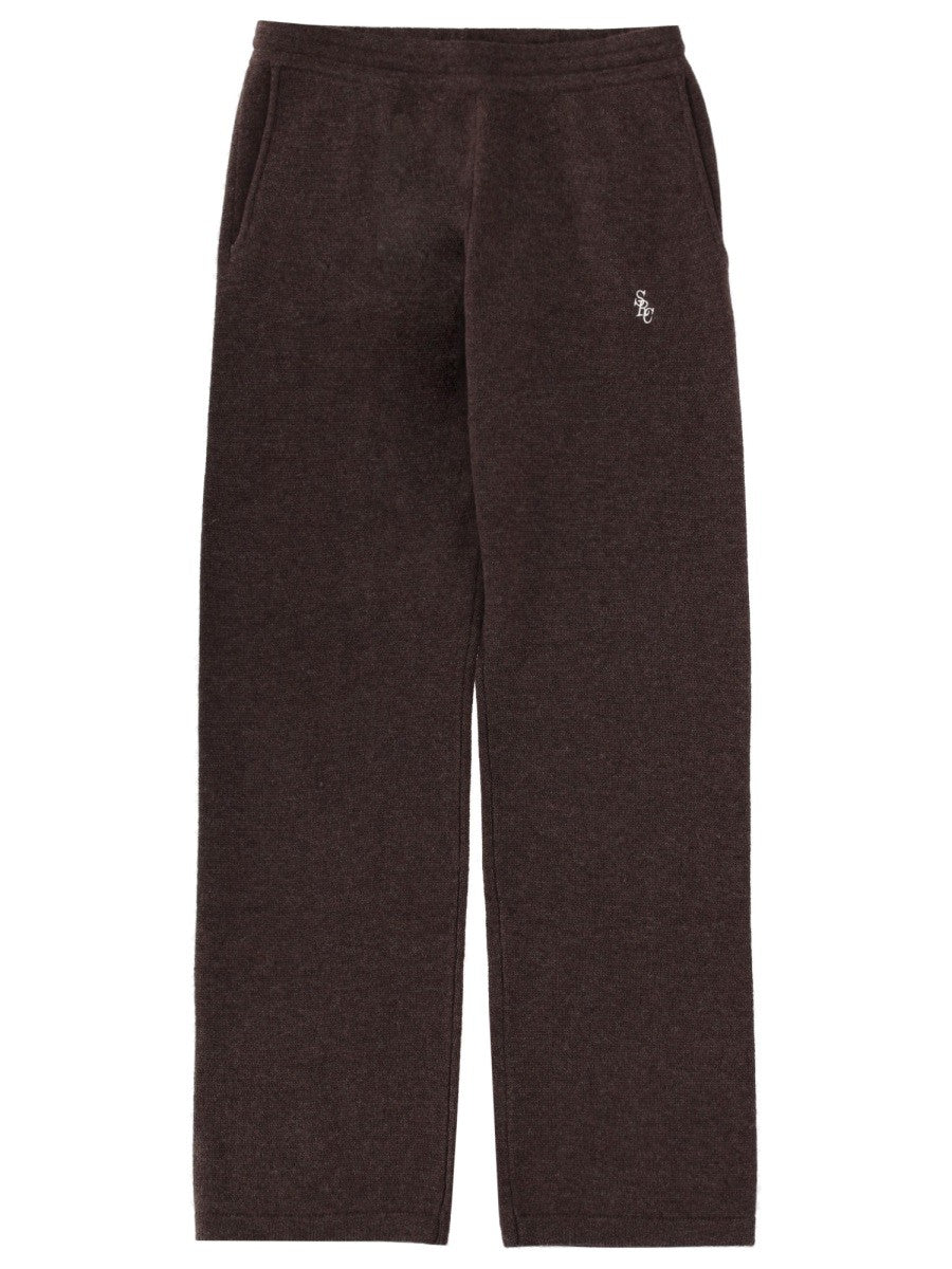 SPORTY&RICH - Unisex - Brown - Pants