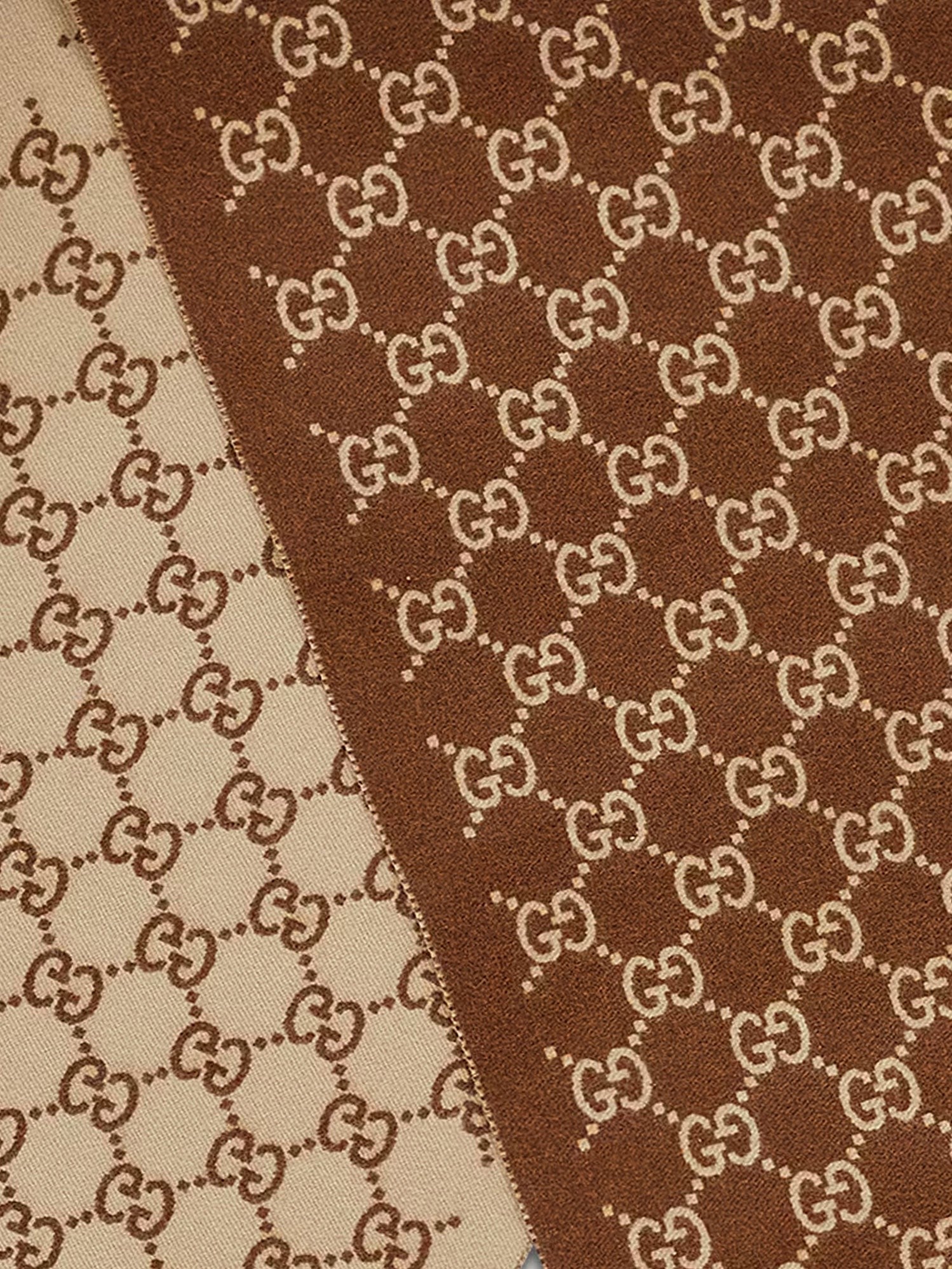 Gucci - Unisex - Havana Beige - Scarf