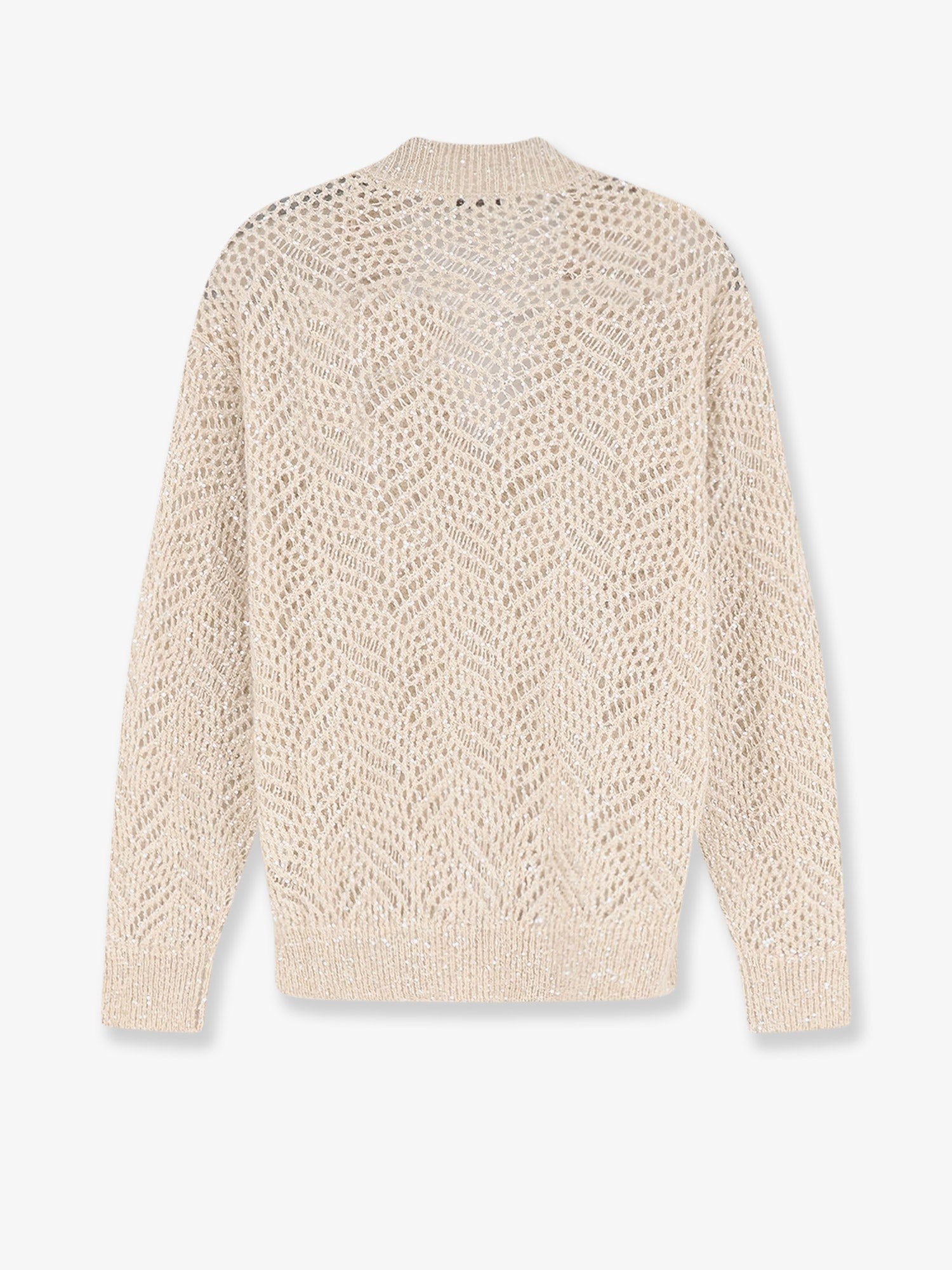 Brunello Cucinelli - Woman - Beige - Knit Sweater
