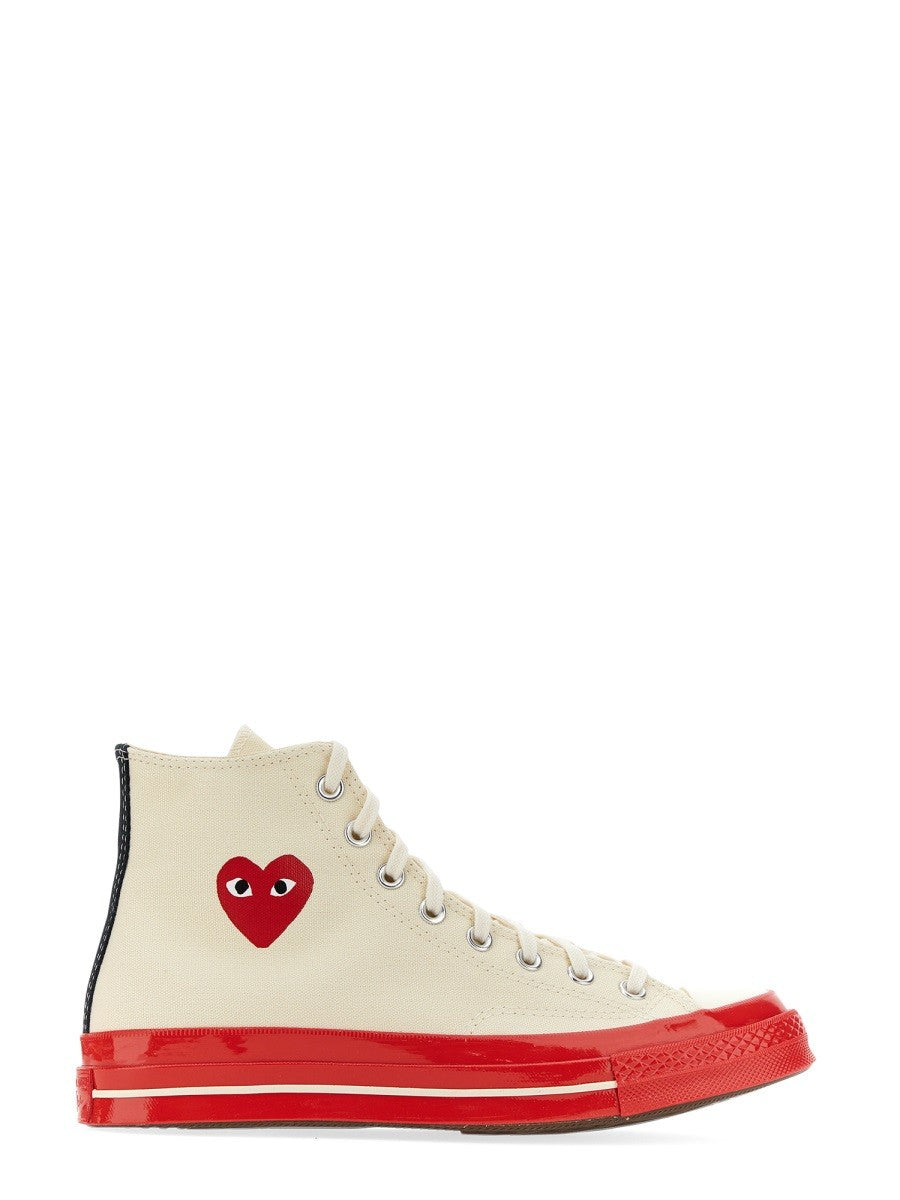 COMME DES GARCONS PLAY CONVERSE - Man - White - Sneaker