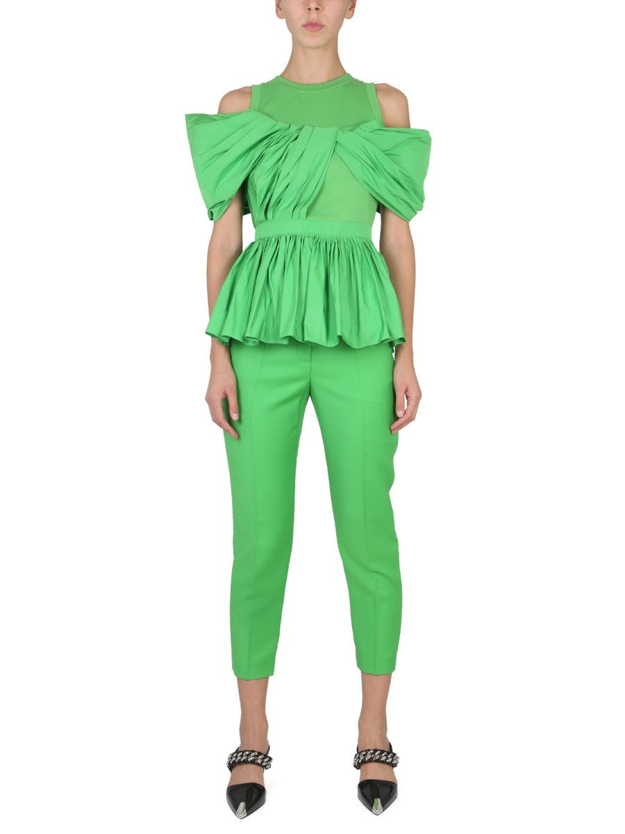 Alexander Mcqueen - Woman - Green - Pants
