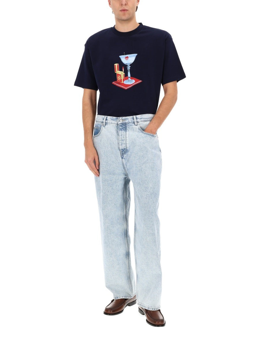Drole De Monsieur - Man - Blue - T-shirt