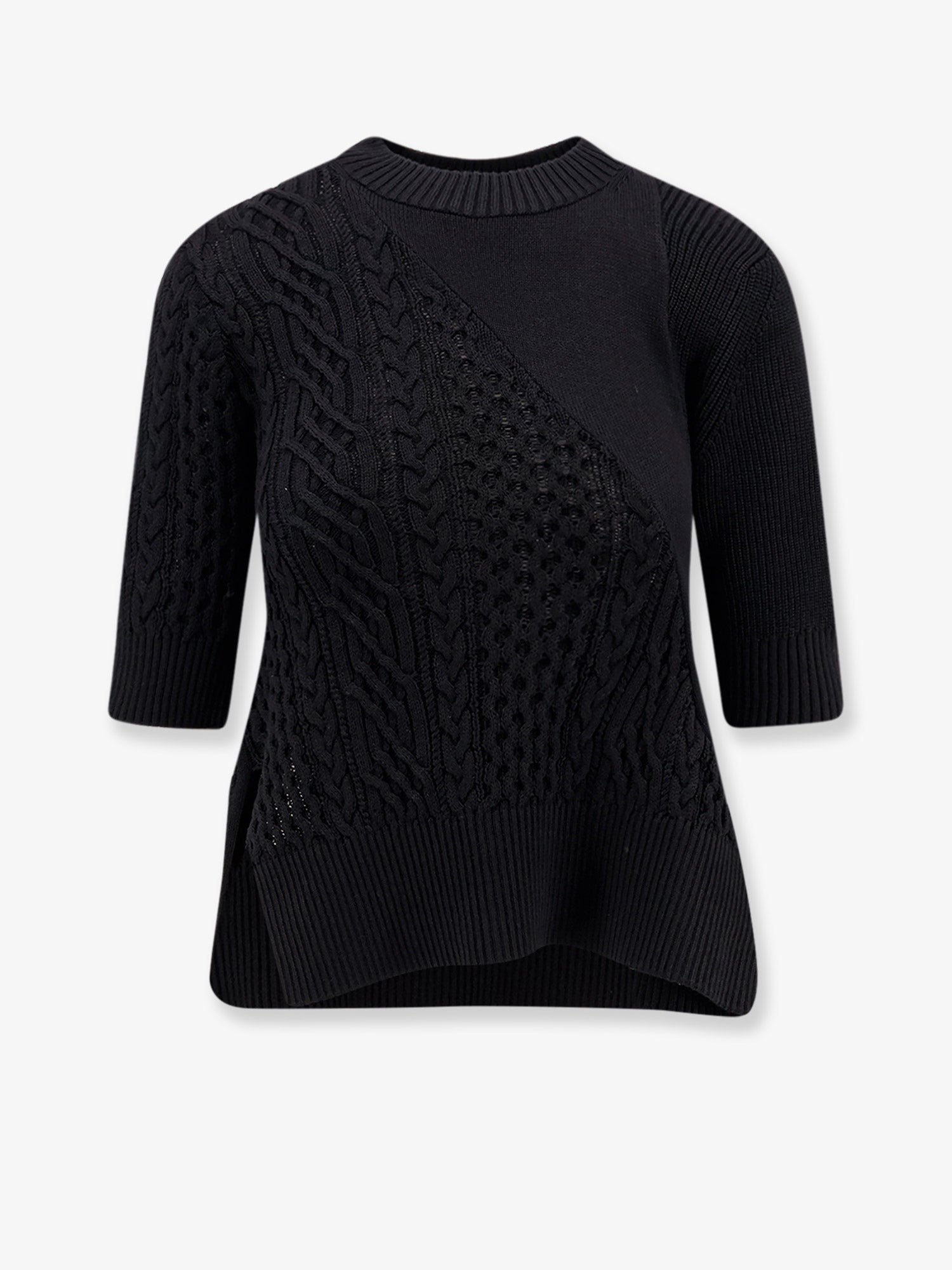 SACAI - Woman - Black - Knit Sweater