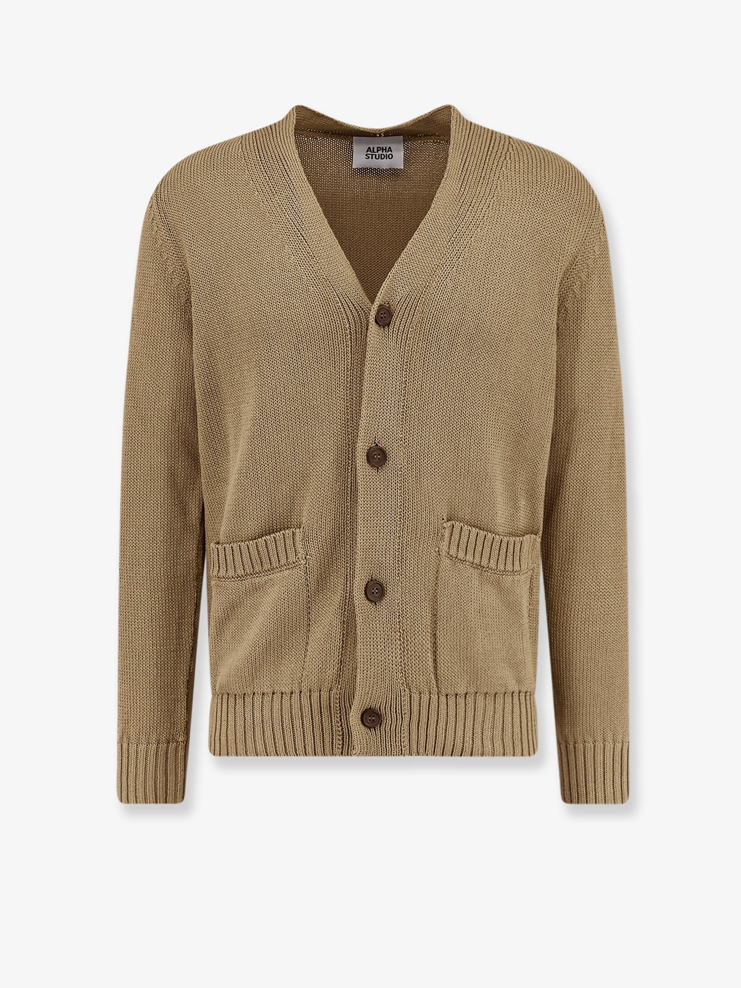 ALPHA-STUDIO - Man - Beige - Knit Sweater