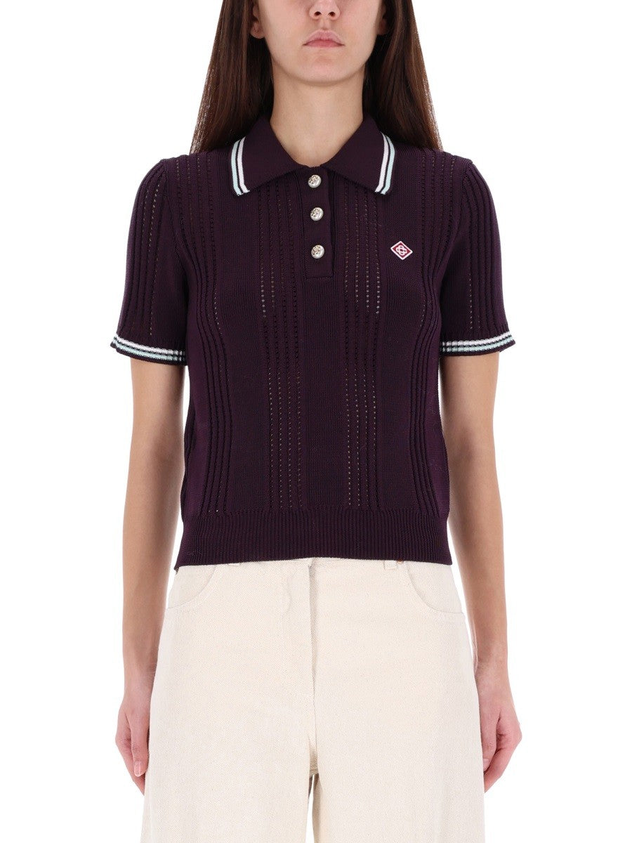 CASABLANCA - Woman - Purple - POLO SHIRT
