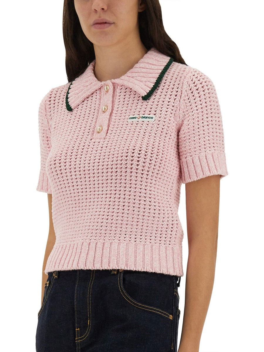CASABLANCA - Woman - Pink - POLO SHIRTS