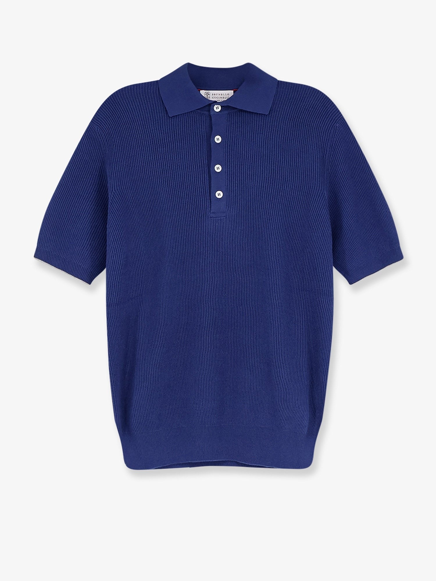 Brunello Cucinelli - Man - Blue - Polo Shirt