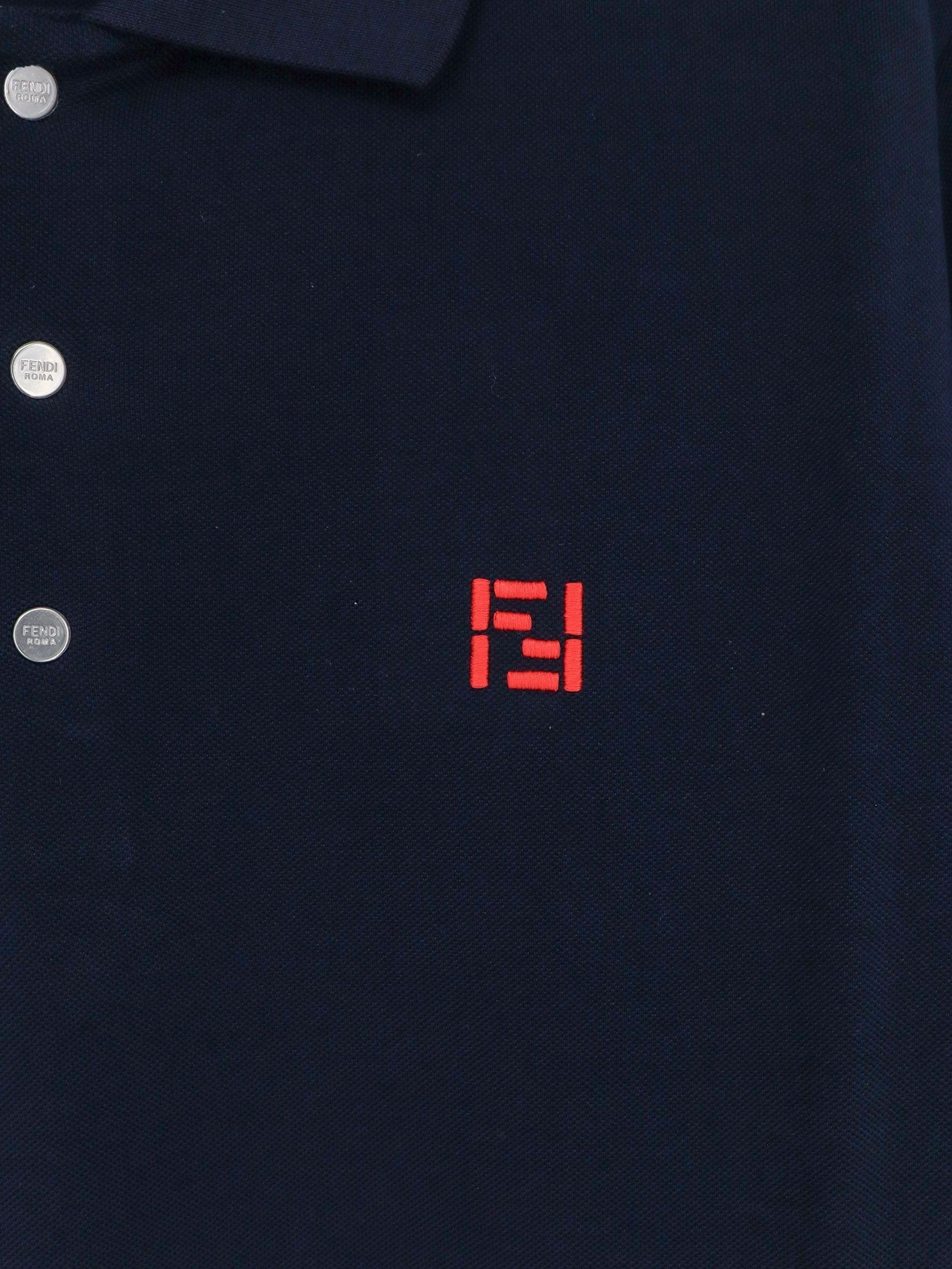 Fendi - Man - Blue - Polo Shirt