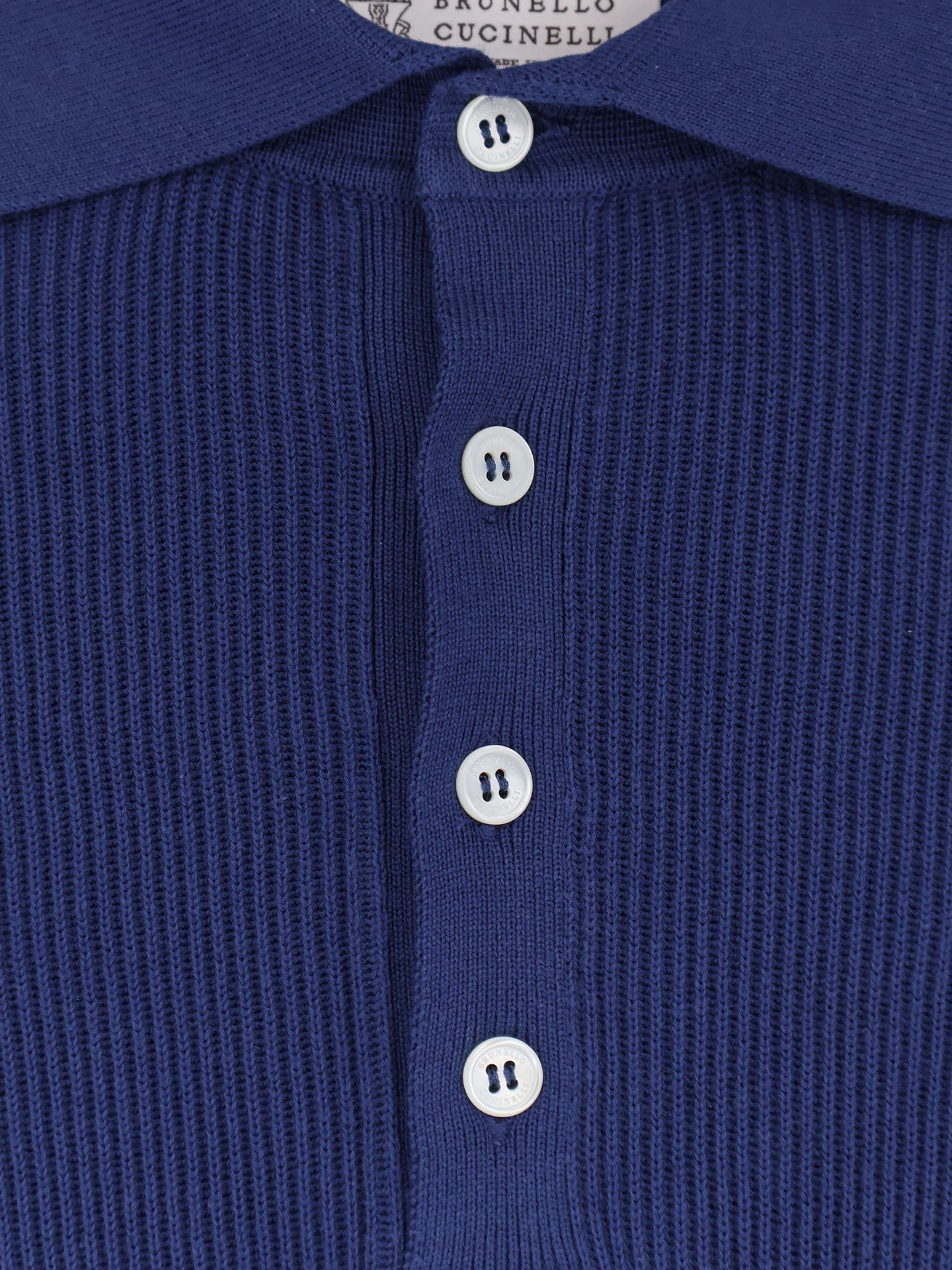 Brunello Cucinelli - Man - Blue - Polo Shirt
