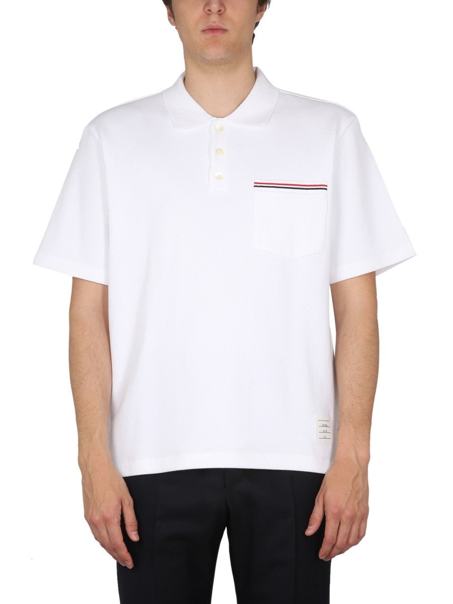 THOM BROWNE - Man - White - Polo Shirt