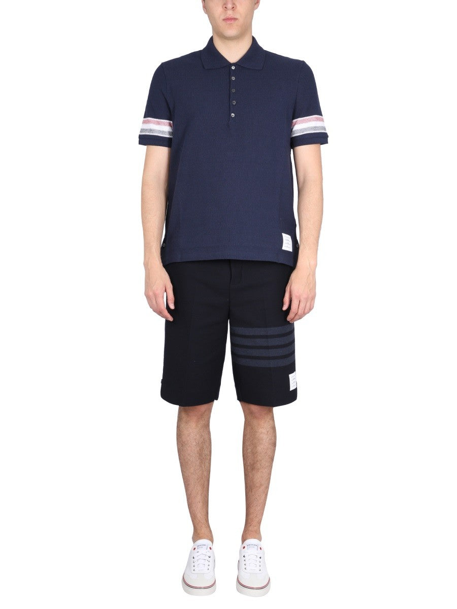 THOM BROWNE - Man - Blue - Polo Shirt