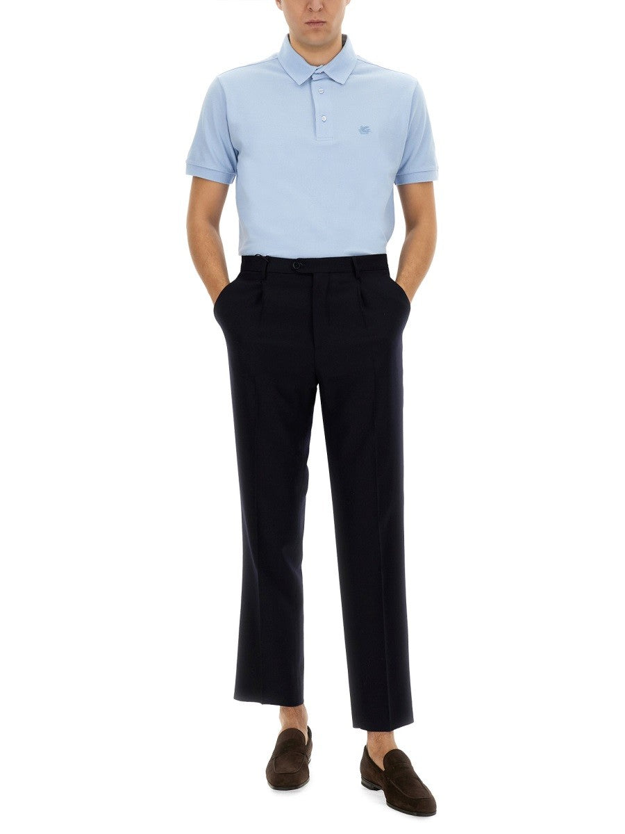 Etro - Man - Blue - Polo Shirt