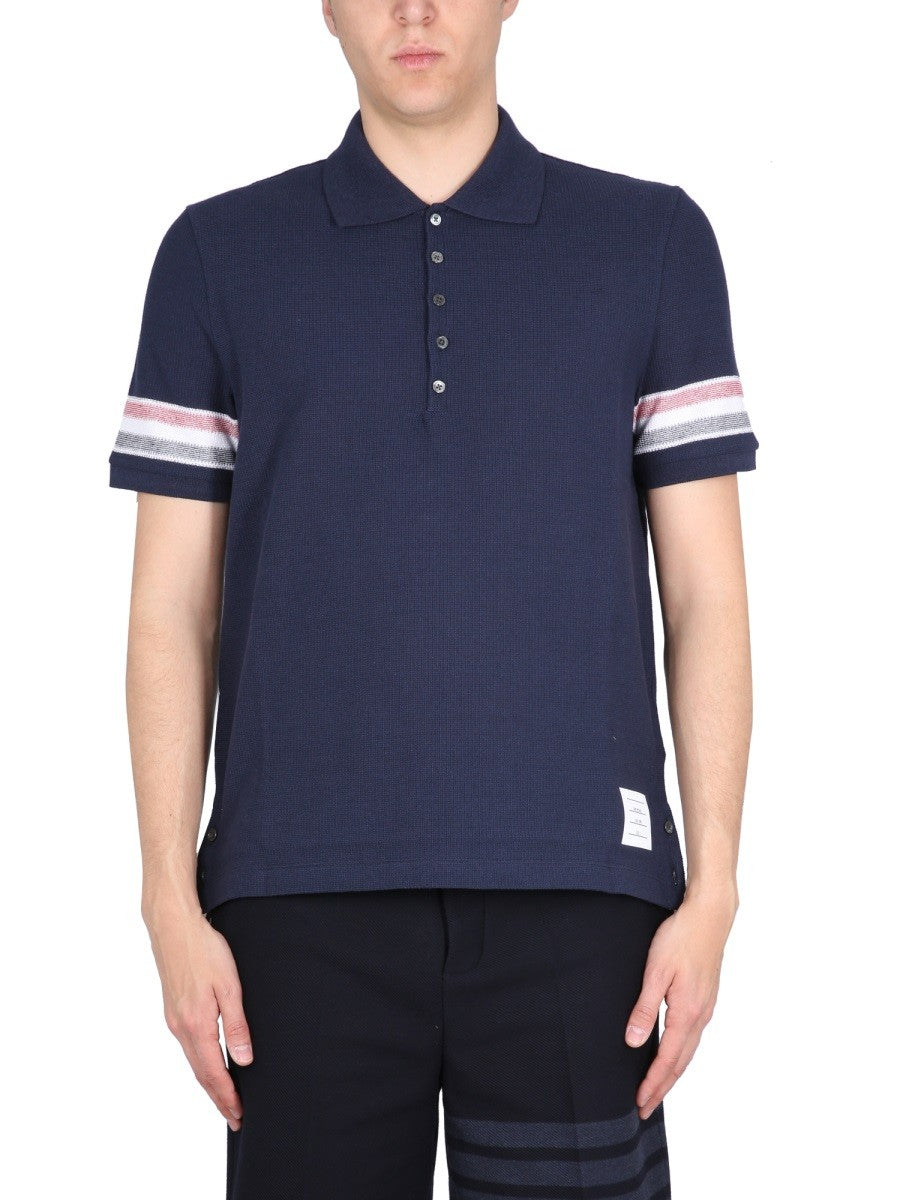 THOM BROWNE - Man - Blue - Polo Shirt