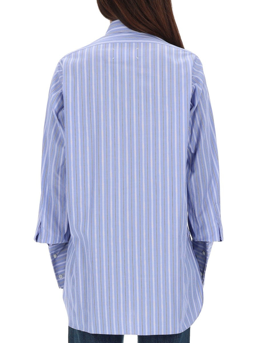 Maison Margiela - Woman - Blue - Shirt