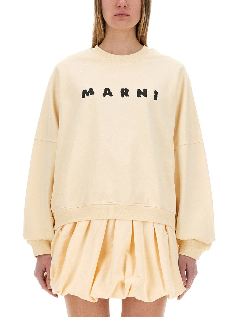 Marni - Woman - Beige - Sweatshirt