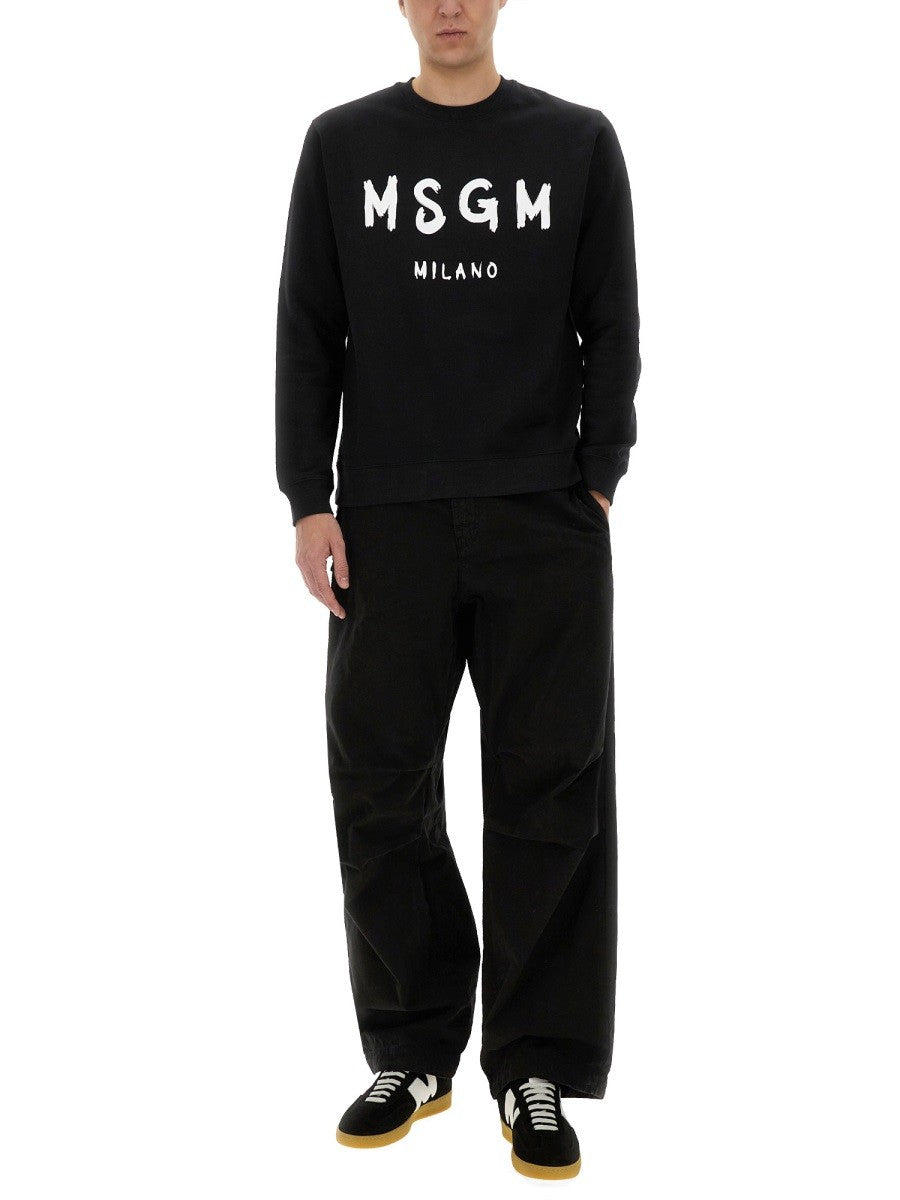 msgm - Man - Black - Sweatshirt