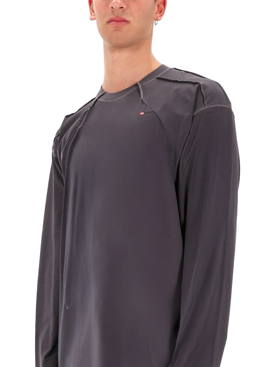 Diesel - Man - Grey - T-shirt