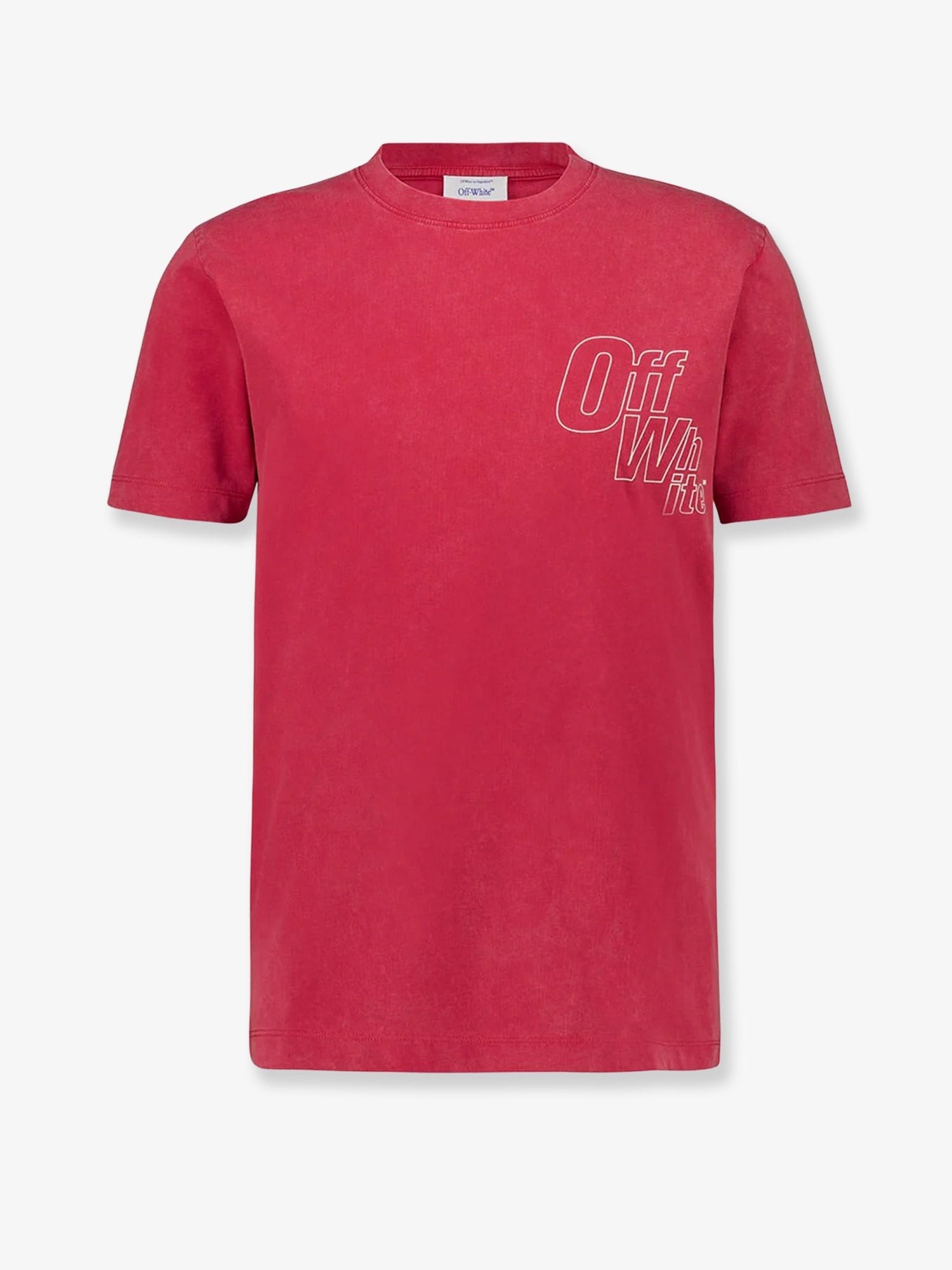 Off White - Man - Coral Red - W - T-shirt