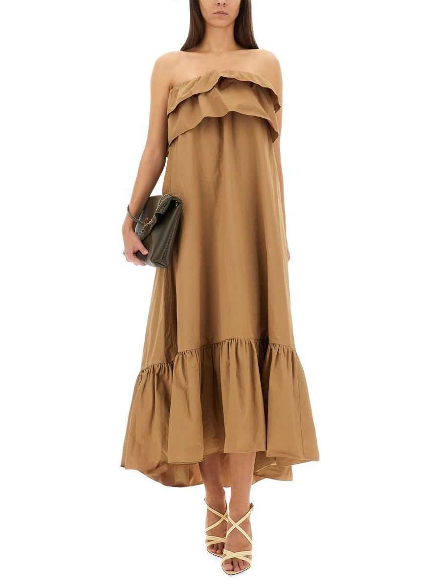 Saint Laurent - Woman - Brown - Dress