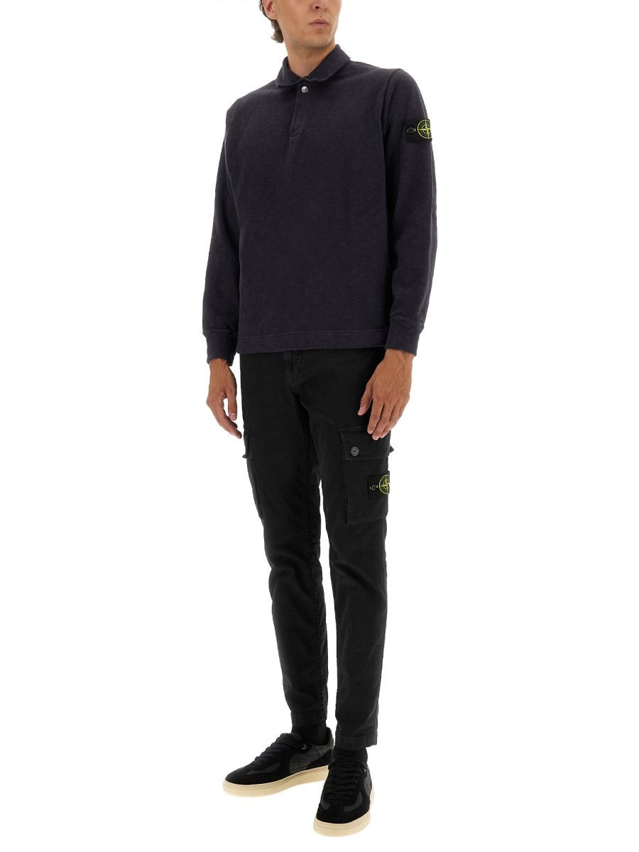 Stone Island - Man - Blue - Polo Shirts
