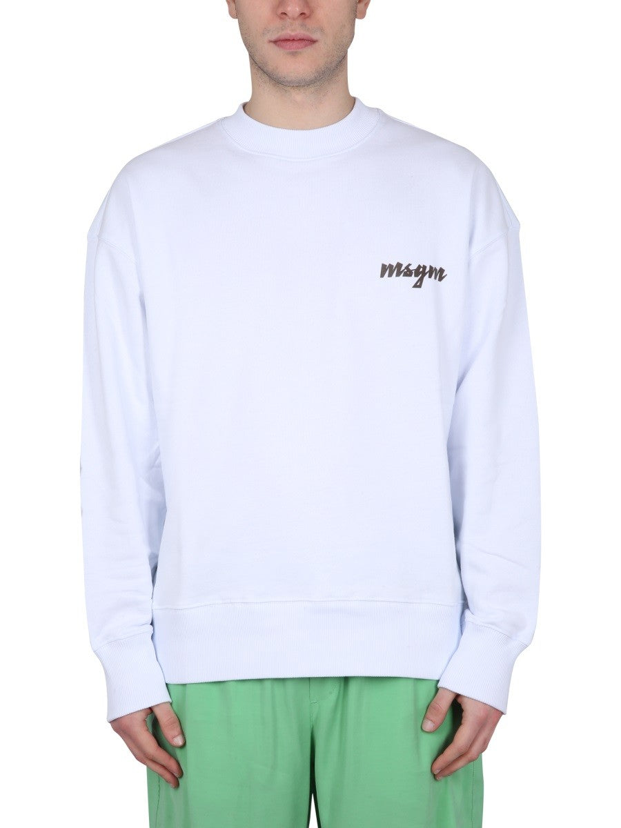 msgm - Man - White - Sweatshirt