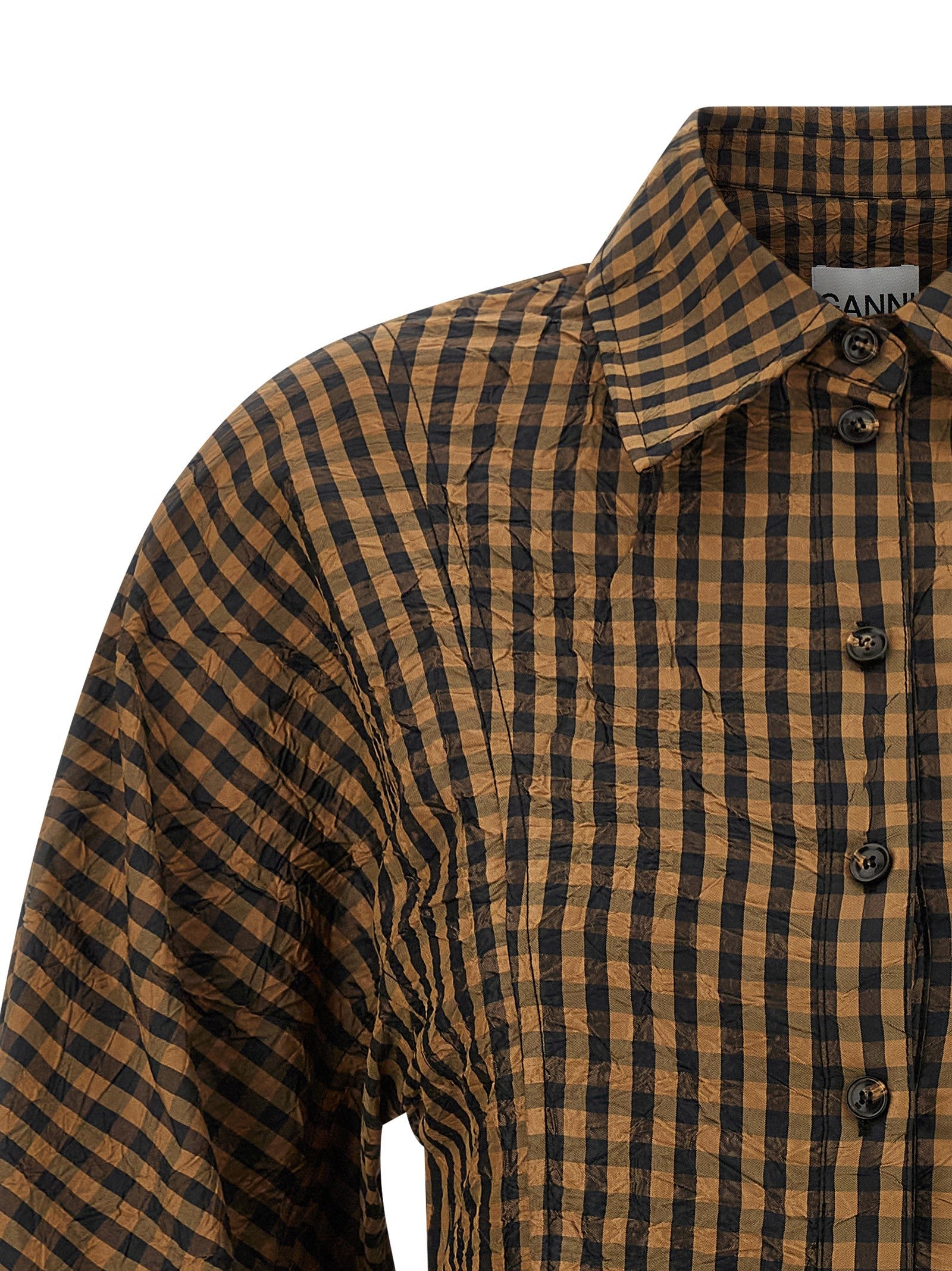 GANNI - nan - Brown - Shirt