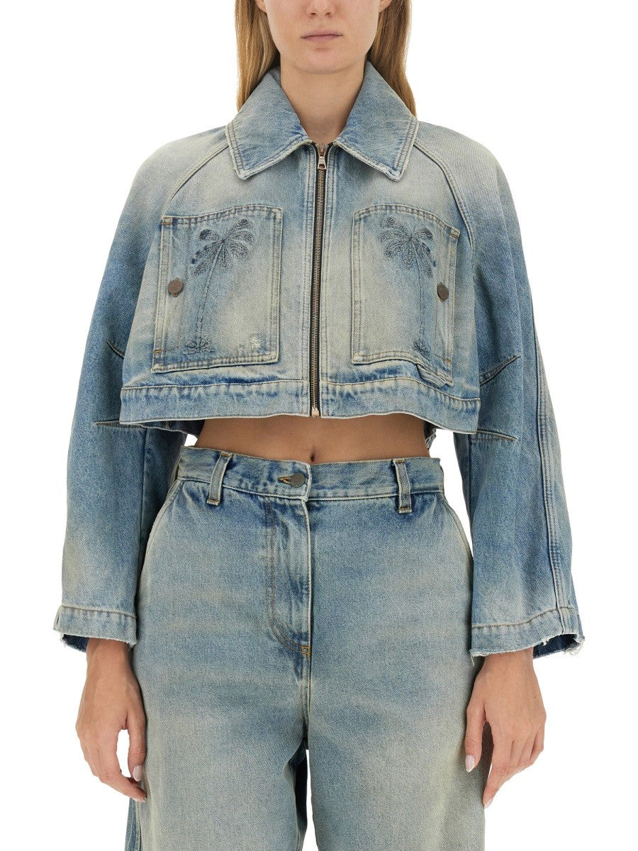 Palm Angels - Woman - Blue - Jacket